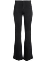 alice + olivia pantalon en satin Teeny à coupe évasée - Noir