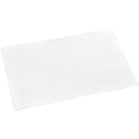 Kesper tafel placemats/onderleggers - 4x - wit - 29 x 43 cm - Diner/ontbijt - kunststof geweven