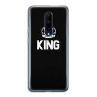 King zwart: OnePlus 7 Pro Transparant Hoesje