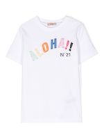 Nº21 Kids t-shirt à logo imprimé - Blanc