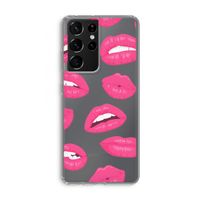 Bite my lip: Samsung Galaxy S21 Ultra Transparant Hoesje