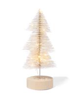 HEMA Mini kerstboom wit met lichtjes (wit)