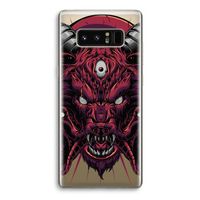 Hell Hound and Serpents: Samsung Galaxy Note 8 Transparant Hoesje