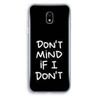 Don't Mind: Samsung Galaxy J3 (2017) Transparant Hoesje