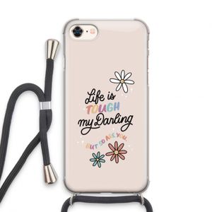 Tough Life: iPhone 8 Transparant Hoesje met koord