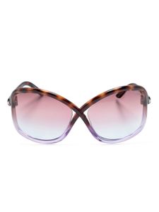 TOM FORD Eyewear lunettes de soleil Bettina oversize - Marron