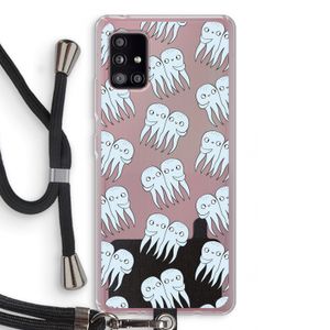 Octopussen: Samsung Galaxy A51 5G Transparant Hoesje met koord