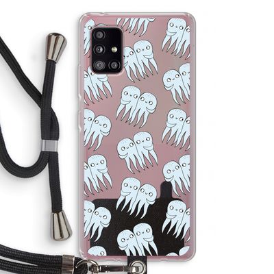 Octopussen: Samsung Galaxy A51 5G Transparant Hoesje met koord