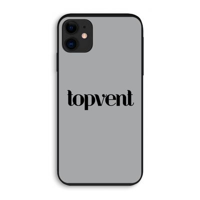Topvent Grijs Zwart: iPhone 11 Biologisch afbreekbaar hoesje