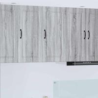 Keukenkast met plank Grijs Sonoma 40 x 31 x 80 cm Bewerkt hout