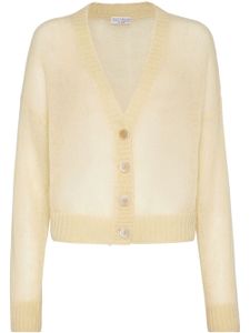 Brunello Cucinelli cardigan à épaules tombantes - Jaune