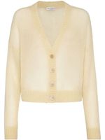 Brunello Cucinelli cardigan à épaules tombantes - Jaune