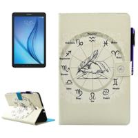 Samsung Galaxy Tab E 9.6 inch / T560 horizontaal Twaalf sterrenbeelden patroon PU leren Flip Hoesje met houder en opbergruimte voor pen, pinpassen & g