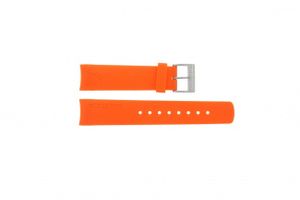 Horlogeband Nautica A16567G / A16567G / A31505G / N14538G / N19523 Rubber Oranje 22mm