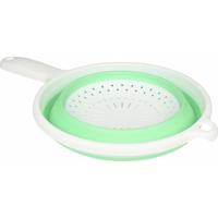 Benson Vergiet - opvouwbaar - ruimtebesparend - groen/wit - D22 cm - hittebestendig tot 140 graden Benson Vergiet - opvouwbaar - ruimtebesparend - groen/wit - D22 cm - hittebestendig tot 140 graden