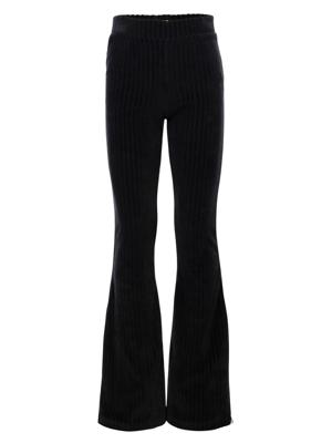 LOOXS Little winter velvet broek meisjes - grijs - rib