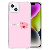 iPhone 14 Stevig Bumper Hoesje Pig Mud - thumbnail