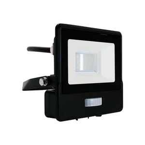 V-TAC VT-118S-1-B LED Schijnwerpers met PIR Sensor - Zwart - Samsung - IP65 - 10W - 735 Lumen - 6500K - 5 Jaar