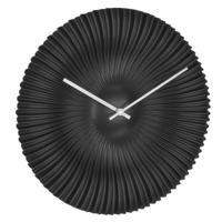 Radio gestuurde/automatische klok - zwart - D33 cm - kunststof - rond