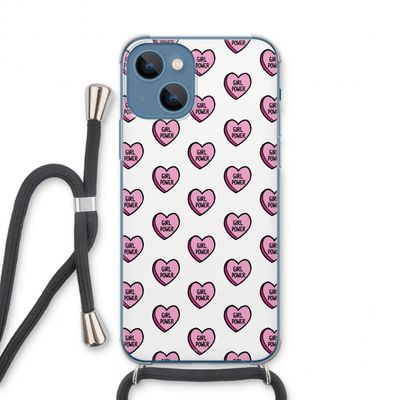 GIRL POWER: iPhone 13 Transparant Hoesje met koord