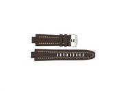 Horlogeband Jacques Lemans 1-1485 Leder Donkerbruin 13mm