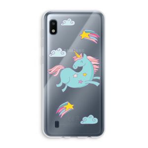 Vliegende eenhoorn: Samsung Galaxy A10 Transparant Hoesje