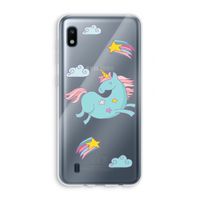 Vliegende eenhoorn: Samsung Galaxy A10 Transparant Hoesje