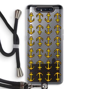 Musketon Anchor: Samsung Galaxy A80 Transparant Hoesje met koord