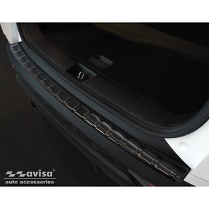 Zwart RVS Bumper beschermer passend voor Hyundai Hyundai Tucson 2020-'Ribs' AV245021