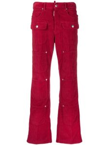 DSQUARED2 jean droit en velours côtelé - Rouge