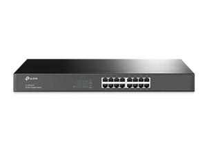 TP-Link TL-SG1016 Unmanaged Gigabit Ethernet (10/100/1000) 1U Zwart