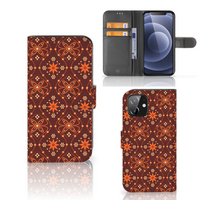 iPhone 12 | 12 Pro (6.1") Telefoon Hoesje Batik Brown - thumbnail