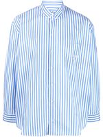 Sporty & Rich chemise en popeline SR Sport à rayures - Bleu