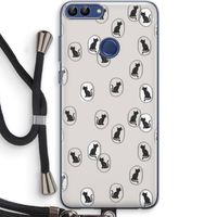 Miauw: Huawei P Smart (2018) Transparant Hoesje met koord