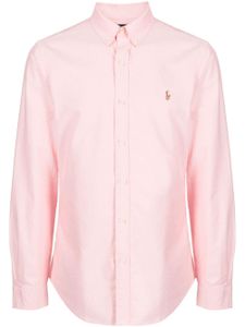 Polo Ralph Lauren chemise en coton à motif Polo Pony - Rose