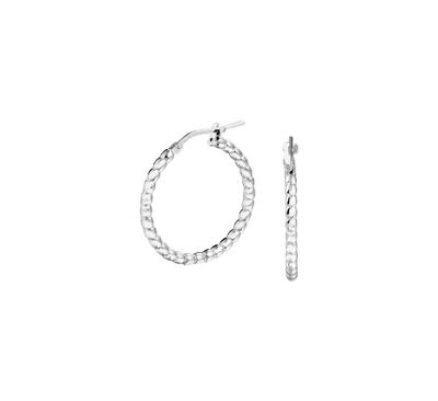 TFT Oorringen Zilver Gerhodineerd Glanzend 2.3 mm x 25 mm