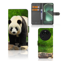 OPPO Find X6 Telefoonhoesje met Pasjes Panda