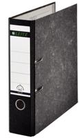 Ordner leitz 1082 180° 80mm karton folio zwart | 20 stuks