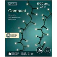 Lumineo Compact Kerstverlichting Binnen/Buiten 34M Groen 1500 LEDs Warm Wit Dimmer Timer Lumineo Compact Kerstverlichting Binnen/Buiten 34M Groen 1500 LEDs Warm Wit Dimmer Timer