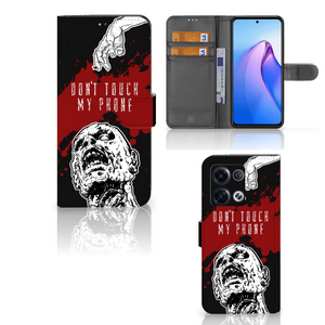 OPPO Reno8 Pro Portemonnee Hoesje Zombie Blood