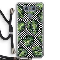 Geometrische jungle: LG G6 Transparant Hoesje met koord Geometrische jungle: LG G6 Transparant Hoesje met koord