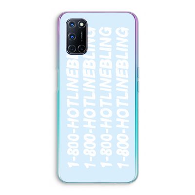 Hotline bling blue: Oppo A52 Transparant Hoesje