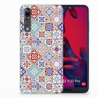 Huawei P20 Pro TPU Siliconen Hoesje Tiles Color