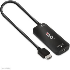 CLUB3D HDMI + Micro USB to USB Type-C 4K120Hz or 8K30Hz M/F Active Adapter