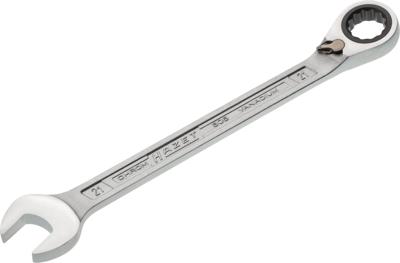 HAZET Ratelringsteeksleutel 606-21 · Buitentwaalfkant tractieprofiel · SW 21 mm