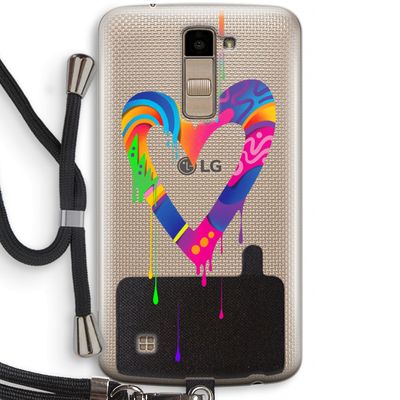 Melts My Heart: LG K10 (2016) Transparant Hoesje met koord