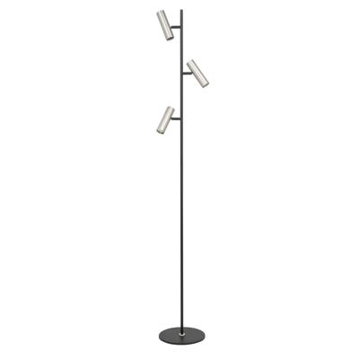 Highlight VloerlampTrend 3-lichts zwart met nikkel - V4733.30