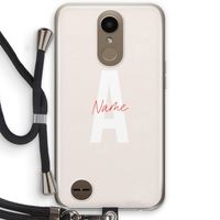 Strawberry Milkshake: LG K10 (2017) Transparant Hoesje met koord