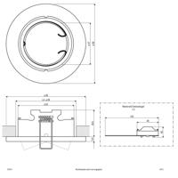 EVN 751011 751011 Inbouwring Halogeen Zonder 50 W Chroom