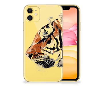 Hoesje maken Apple iPhone 11 Watercolor Tiger